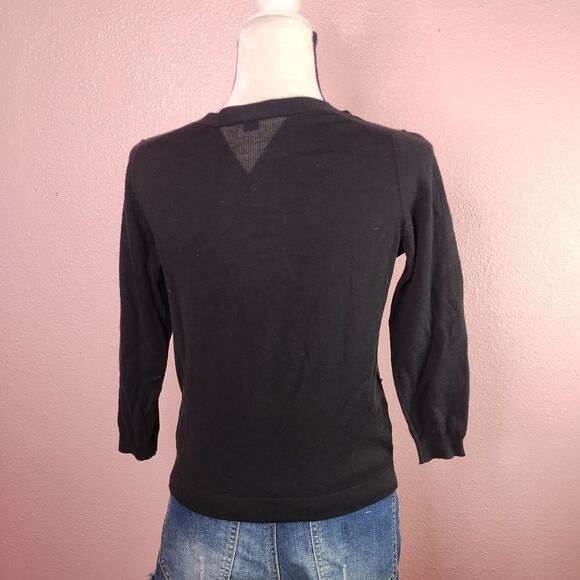 Gap | Black Cotton Cardigan Sweater‎ Small - Picture 5 of 8